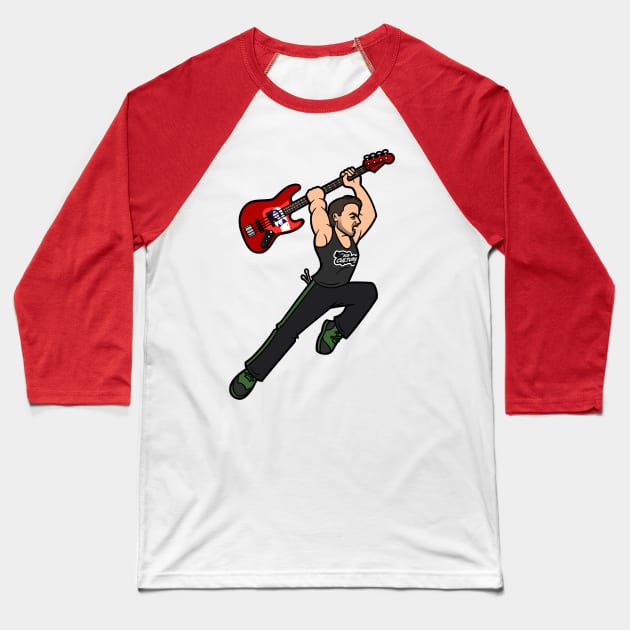 Rob Williams High Flying Action Baseball T-Shirt by The Bob Culture Podcast